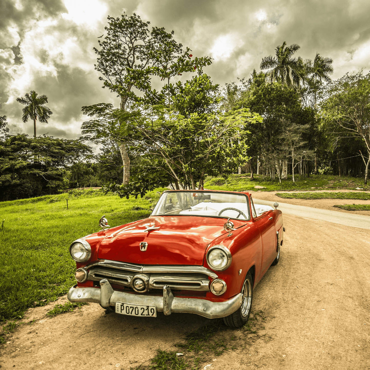 Oldtimer-Leuchtbild