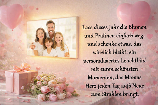 Mach diesen Muttertag unvergesslich mit Leuchtbilder24