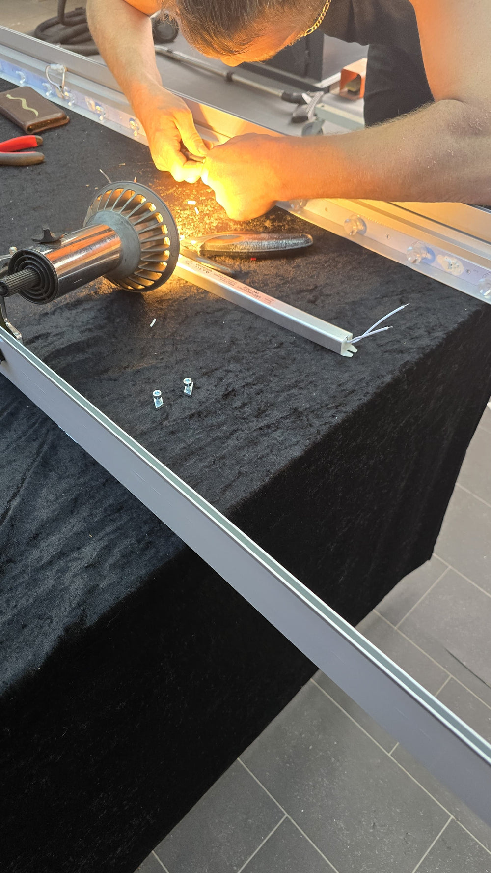 Rahmenbau in der Werkstatt