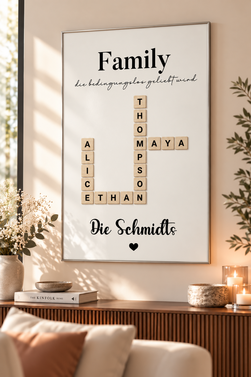 Scrabble Poster - Konfigurierbar