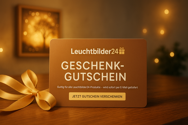 Leuchtbilder24 Geschenkgutschein Leuchtbilder24