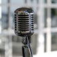 Mikrofon Chrome-Leuchtbild