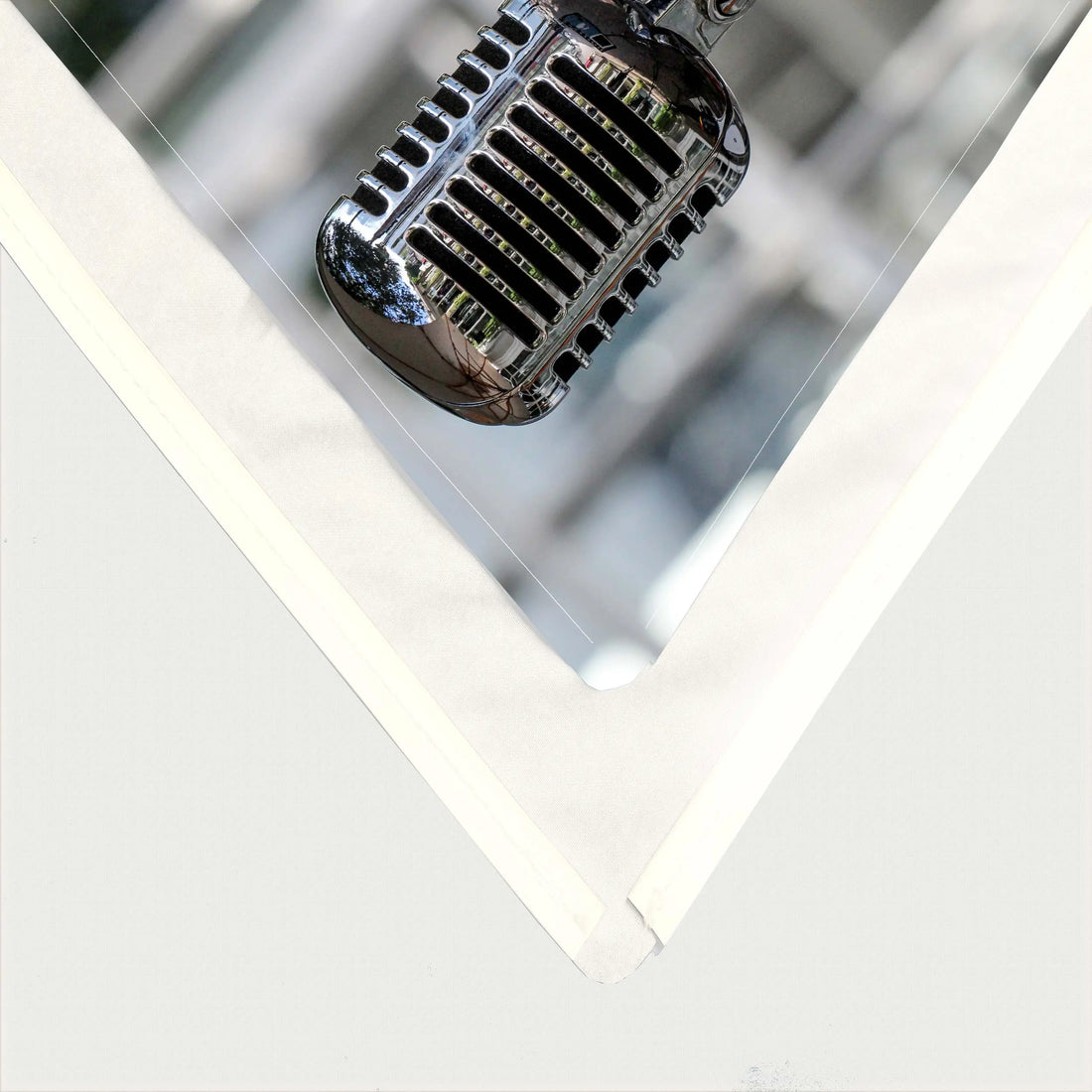 Mikrofon Chrome-Leuchtbild