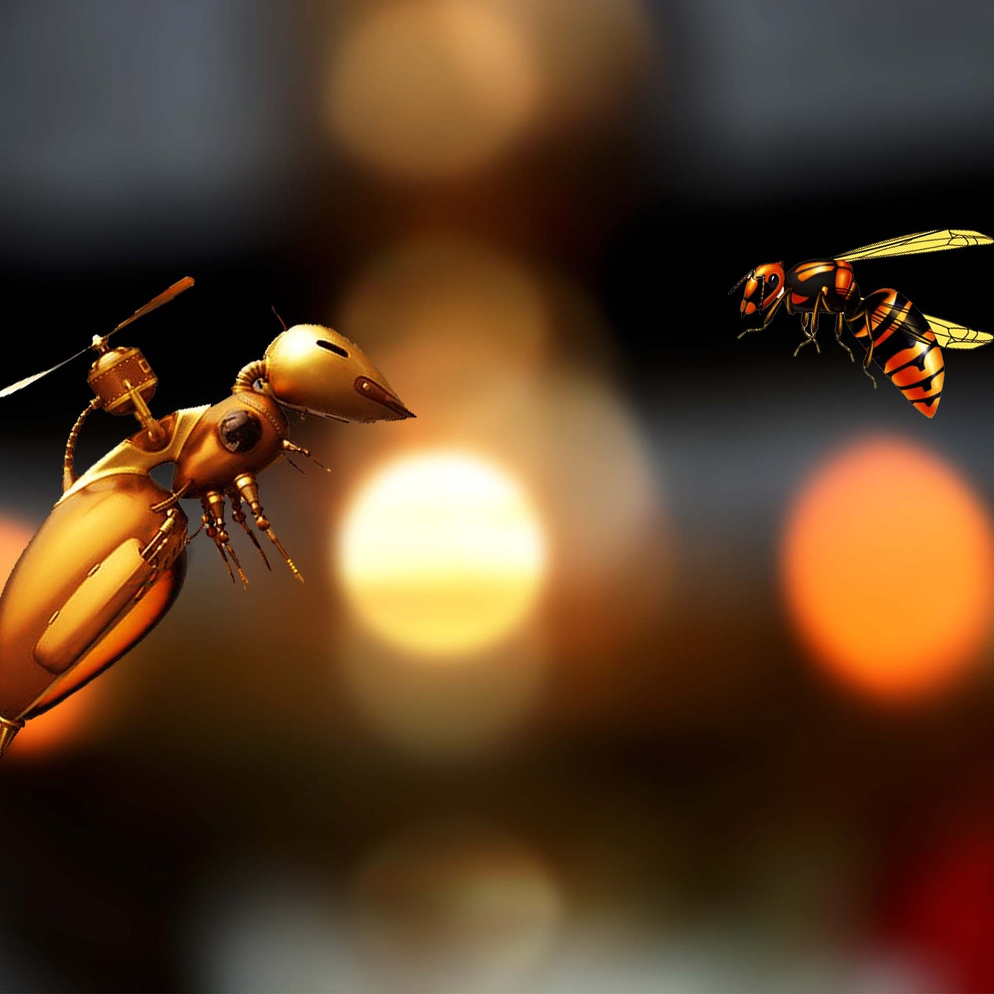 Biene-Leuchtbild